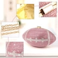 thumbnail image 4 of Football Bling Purse Rhinestone Clutch Purses for Women Crystal Ball Purse Rugby Ball Shaped Bag with Shoulder Chain, 4 of 7
