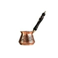 thumbnail image 5 of 400 ml Handmade Pure Copper Turkish Coffee Pot with Wooden Handle – 400 ml Milk and Coffee Warmer, 5 of 9