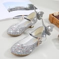 thumbnail image 5 of Gyratedream Girls Dress Shoes Wedding Princess Mary Jane Shoes Low Heel Flower Party Bow-Knot Perform Dance Shoes, 5 of 7