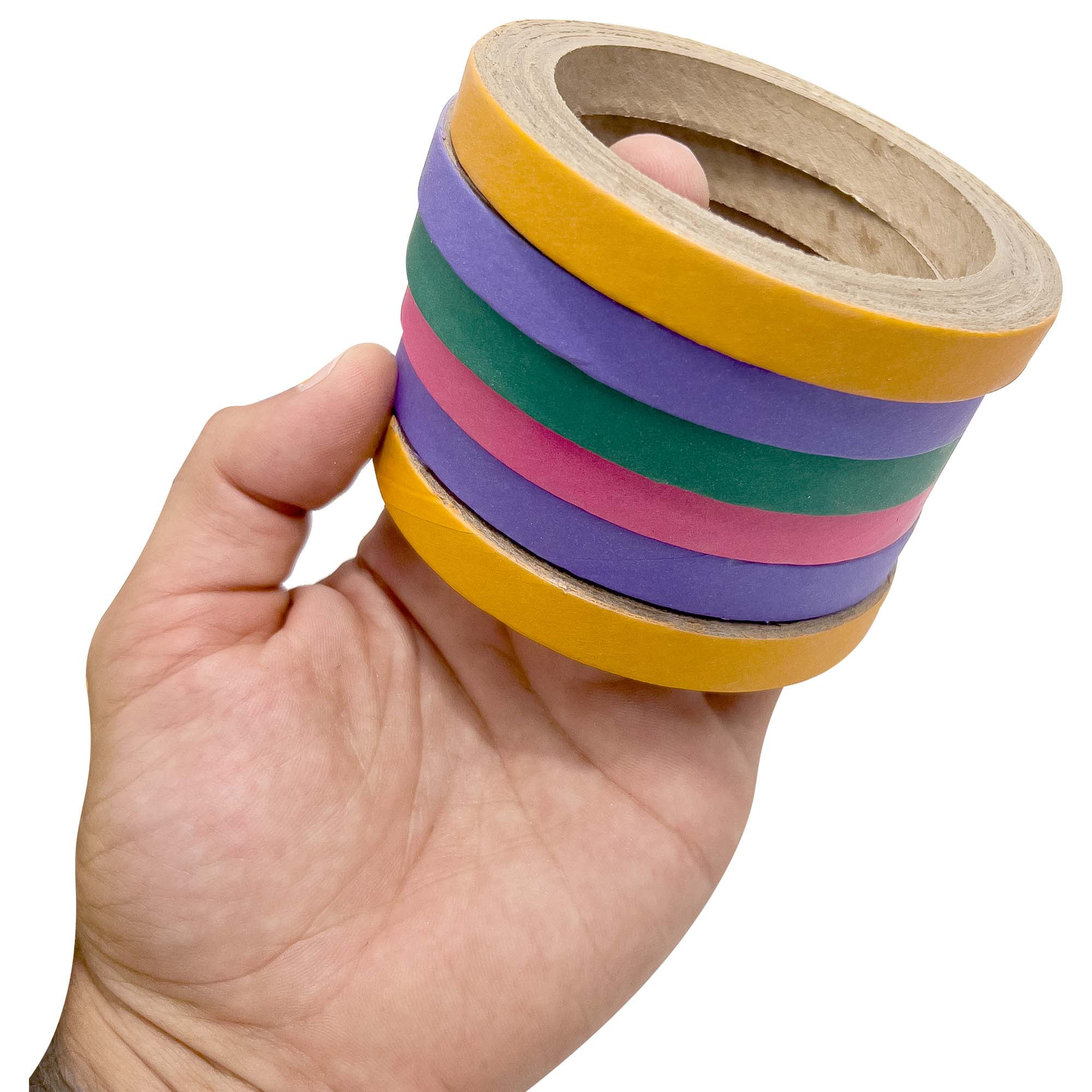 8013 Big 4 Inch Donuts Pk12 M&M Bird Toys - Pet Safe Colorful Compressed Cardboard