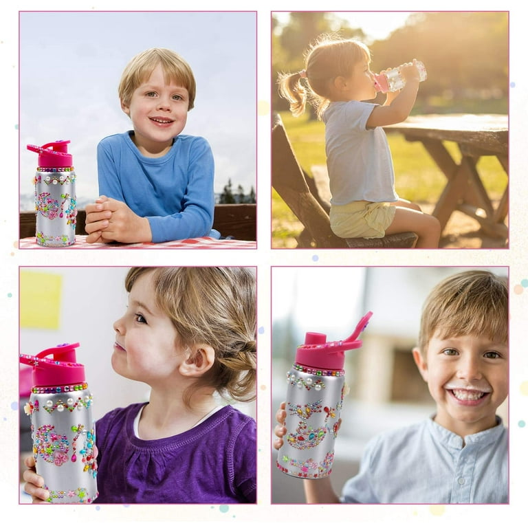 EDsportshouse Decorate Your Own Water Bottle Kits for Girls Age 4-6-8