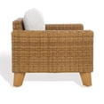 thumbnail image 5 of SAFAVIEH Couture Margarita Wicker Patio Armchair, Natural/White, 5 of 11