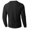 thumbnail image 3 of Posijego Men's Spring Shirts Long Sleeve V Neck Button T-Shirts Casual Lightweight Pullover Basic Tee Shirts for Men, 3 of 9