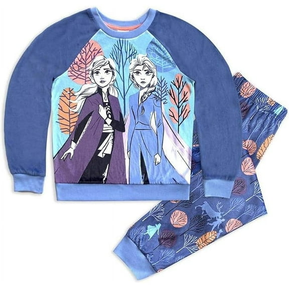 Disney Elsa and Anna Velour Pajama Set for Girls – Frozen 2 size 3