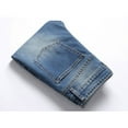 thumbnail image 4 of Mens Leg Baggy Jeans New Fashion Have Pockets Button Zipper Personality Trend Jeans Blue2 M, 4 of 8