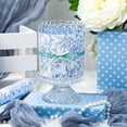 thumbnail image 3 of Blue and White Porcelain Flower Wrapping Paper, Reversible Dot Design Gift Wrap for Baby Shower, Birthday, Valentines, Mothers day, Graduation, Wedding, Fathers Christmas (17 Inch X 32.8 Feet), 3 of 4
