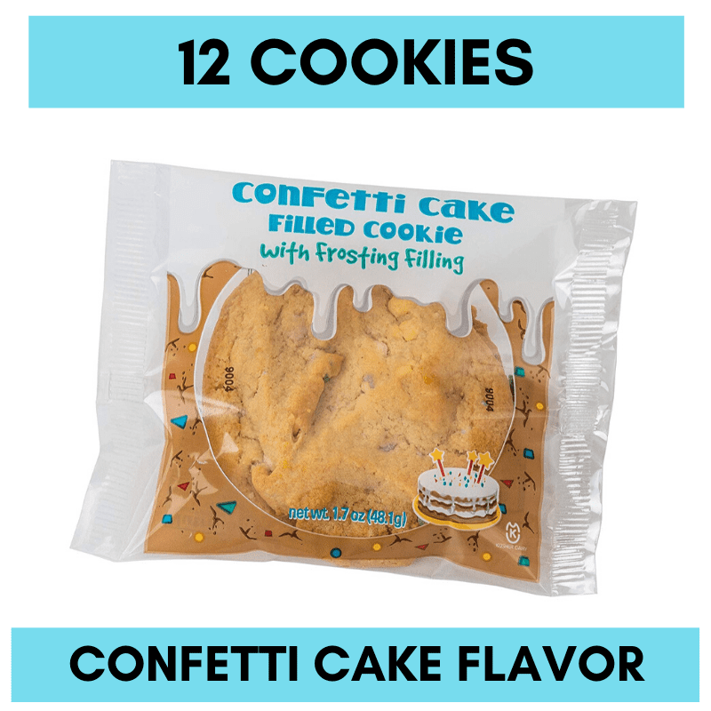 Confetti Cookie Filled with Confetti Cake Frosting, 12 count Walmart