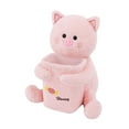 thumbnail image 2 of Creative Tissue Box Trash Can Universal Trash Bag Cute Plush Toy Garbage Can Car piggy, 2 of 9