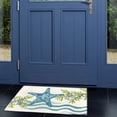 thumbnail image 2 of Homefires Rugs Ocean Tide Starfish Area Rug in Blue and Green, 2 of 2