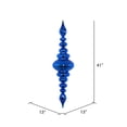 thumbnail image 4 of Vickerman 41" Blue Shiny Finial Ornament, 4 of 5