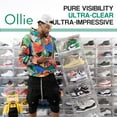 thumbnail image 2 of Ollie Ultra Clear Acrylic Shoe Box - Stackable Clear Plastic Shoe Organizer, Shoe Display Case, Closet Shoe Storage, Shoe Boxes Clear Plastic Stackable, Transparent Shoe Case (Pack of 8), 2 of 6