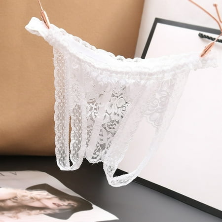 PiGOGI Women s Sexy Lace Thong Panties  Comfortable & Breathable Lingerie for Daily Wear or Sleep  Hand Wash