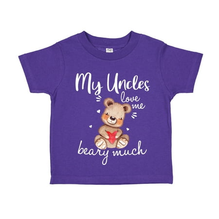 

My Uncles Love Me Beary Much Toddler T-Shirt 5/6T Purple