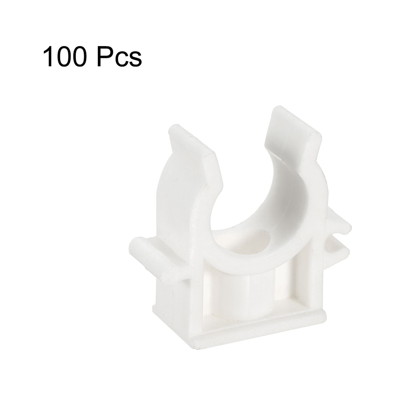 Water Pipe Clamps, 100 Pack Fit for 20mm(3/4") OD Hose U-Shaped Pipe Clamps Clips
