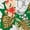 Green, variant on Women's Hawaiian Skirts 2024 Summer Beach Ruched Front Tropical Skirt with Slit S Orange