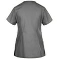 thumbnail image 2 of Panda Uniform by HeedFit Unisex Two-Pocket Button-Front Scrub Top – 10XL Charcoal, 2 of 4