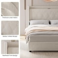 thumbnail image 4 of EDTara Bed Frame with 4 Storage Drawers, Full Size Bed Frame with Headboard and Storage, Platform Bed Frame with Charging Station & Wingback, No Box Spring Needed, Noise-Free, 4 of 7