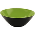 thumbnail image 3 of G.E.T. Brasilia 1 1/10 qt Green Melamine Cascading Bowl - 10"Dia x 5"H #B-789-G/BK, 3 of 4