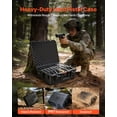 thumbnail image 4 of VEVOR Étui Rigide pour Pistolet, Étui Rigide Robuste pour Pistolet avec Doublure en Mousse XPE, Boîte de Rangement pour Pistolet Imperméable avec Intérieur et Poignée Personnalisables pour Pistolet, Objectifs, Appareil Photo, Équipement, Conforme TSA, 21.9x17.9x8.8 Po, 4 of 9