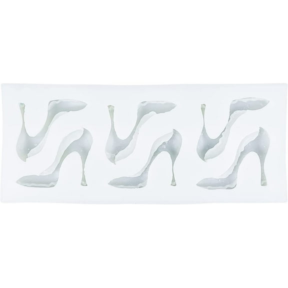 O'Creme Silicone Fondant Mold, High Heeled Shoes