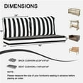 thumbnail image 5 of HONEY HOME Outdoor Loveseat Cushion Set, 48 x 24, Water Repellent, Fade Resistant, Couch love seat Filled with shredded sponge for added support, 5 of 6