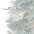 thumbnail image 2 of Northlight 6' Pre-Lit White Tinsel Pop-Up Artificial Christmas Tree, Clear Lights, 2 of 5