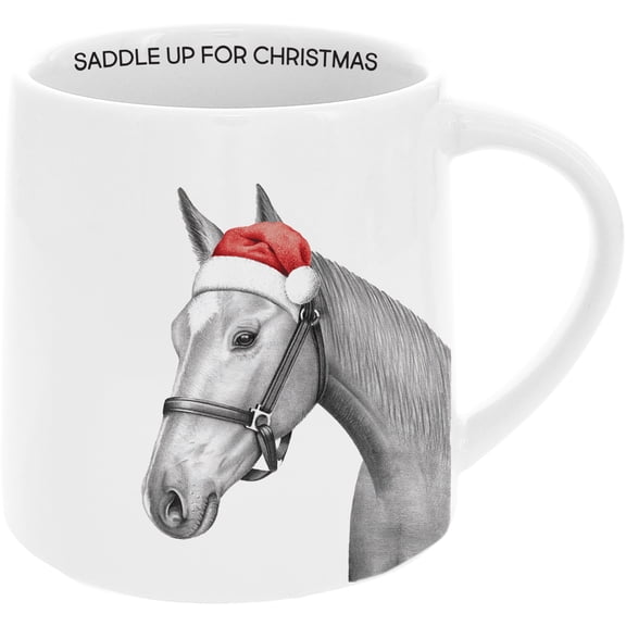 Pavilion Gift Company - Christmas Saddle - 17 oz Mug