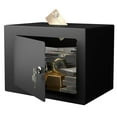 thumbnail image 2 of S-HOME Secure Safe With Key And Password Mini Storage Cabinet 0.23 Cubic Feet Small Safe For Home Use Valuable Items, 2 of 7