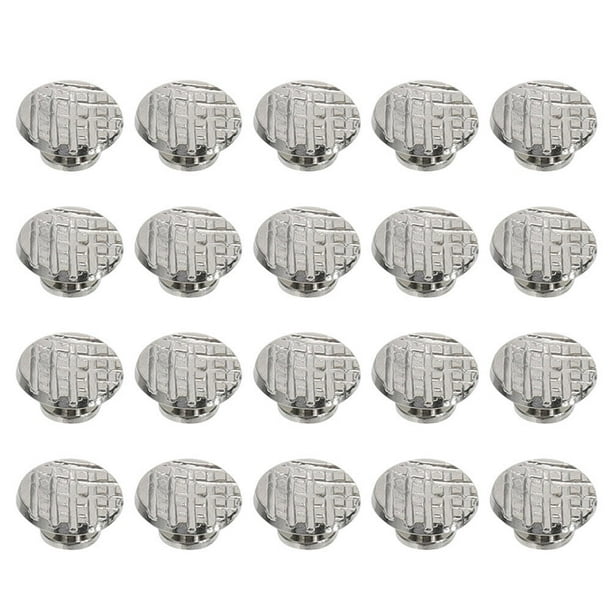 30 unids botones linguales dentales Redondos Material dental de ortodoncia ortodónticos (plata)