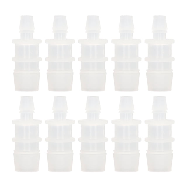 10Pcs Hose Barb Reducer Fitting PP Aquarium Air Pump Adapter for Silicone Tube Connection 7.9-15.8