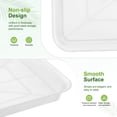 thumbnail image 2 of Uxcell 4-Pack Plastic Plant Saucers, 5.2 x 7.2 Inch ID Rectangular Plant Pot Water Trays [6 x 8 Inch OD, White], 2 of 6
