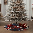 thumbnail image 4 of Sikiie Red Blue White Stars Christmas Tree Skirt, Christmas Tree Decorations, Christmas Decor, Tree Mat Decoration(30-48IN)-30", 4 of 6