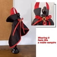 thumbnail image 2 of Halloween Dog Costume, Vampire Cosplay Halloween Dog Dress, Cat Dressing Up Cloak Pet Devil Costume Cape for Cats Small Medium Dogs (Neck Girth 10"-14",Ruby), 2 of 5
