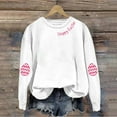 thumbnail image 4 of Up To 50% Off Women'S Sweatshirts Women's Happy Easter English Printed Round Neck Long Sleeve Hooded Sweatshirt, 4 of 7