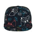 thumbnail image 2 of Gaeub Joystick Gamepad Flat Bill Snapback Hats Baseball Caps with Adjustable for Running Workouts and Outdoor Activities, 2 of 9