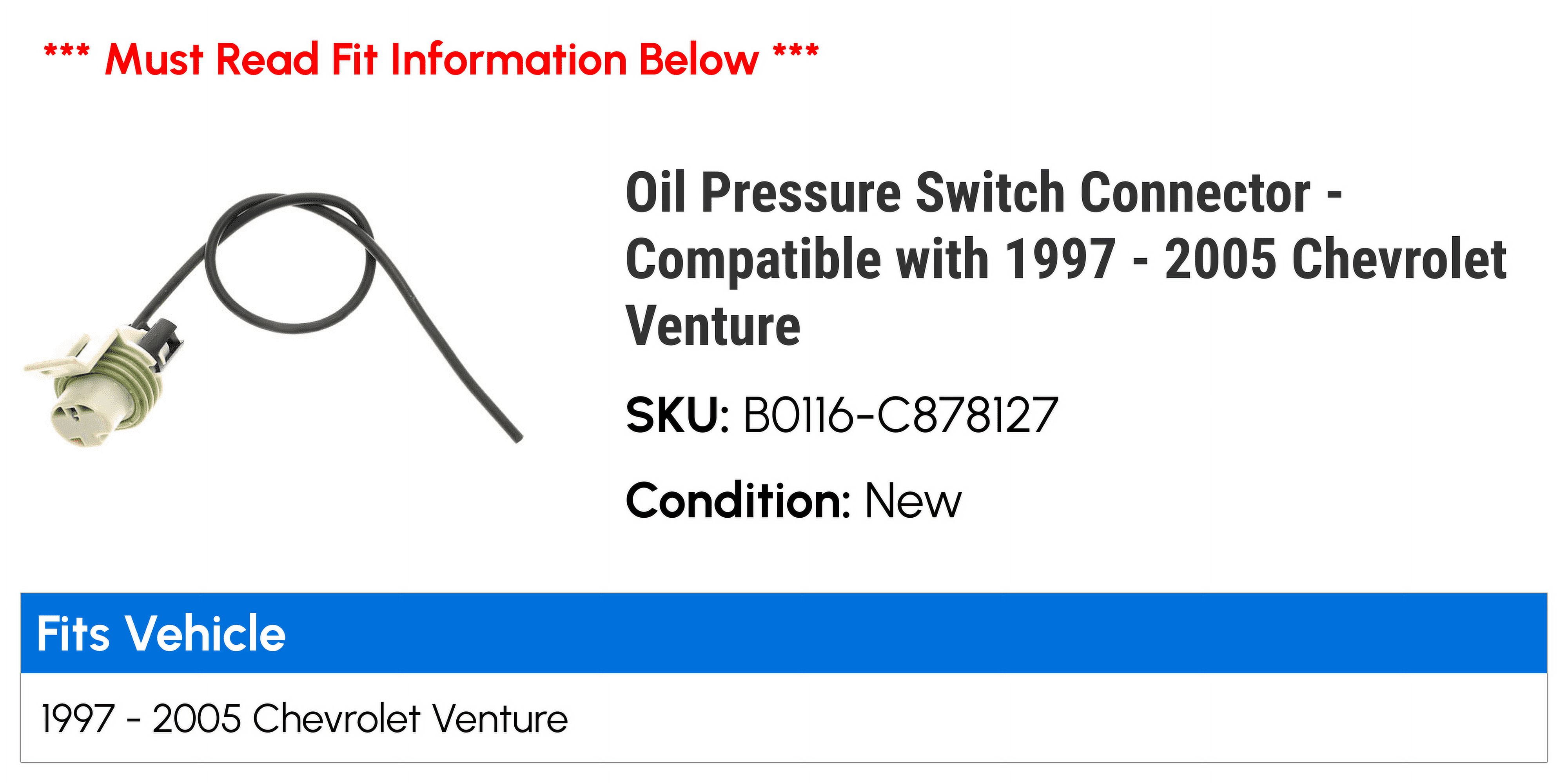 2003 chevy venture oil on sale pressure switch location