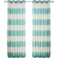 thumbnail image 5 of Best Home Fashion, Inc. Classic Striped Semi-Sheer Grommet Curtain Panels (Set of 2), 5 of 7