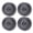 Grey, variant on YAHHU 4PCS RC Beadlock Wheel Rim Set 1.9 Inches / 4.8 cm Aluminum Alloy 1/10 RC Car Hub for Axial SCX10 I II III Gold Upgrade Accessories High Performance Durable Crawler Wheels