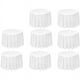thumbnail image 1 of Juego de 8 manteles redondos, manteles desechables blancos de 84 pulgadas, manteles redondos de plástico PEVA impermeables (blanco), 1 of 5