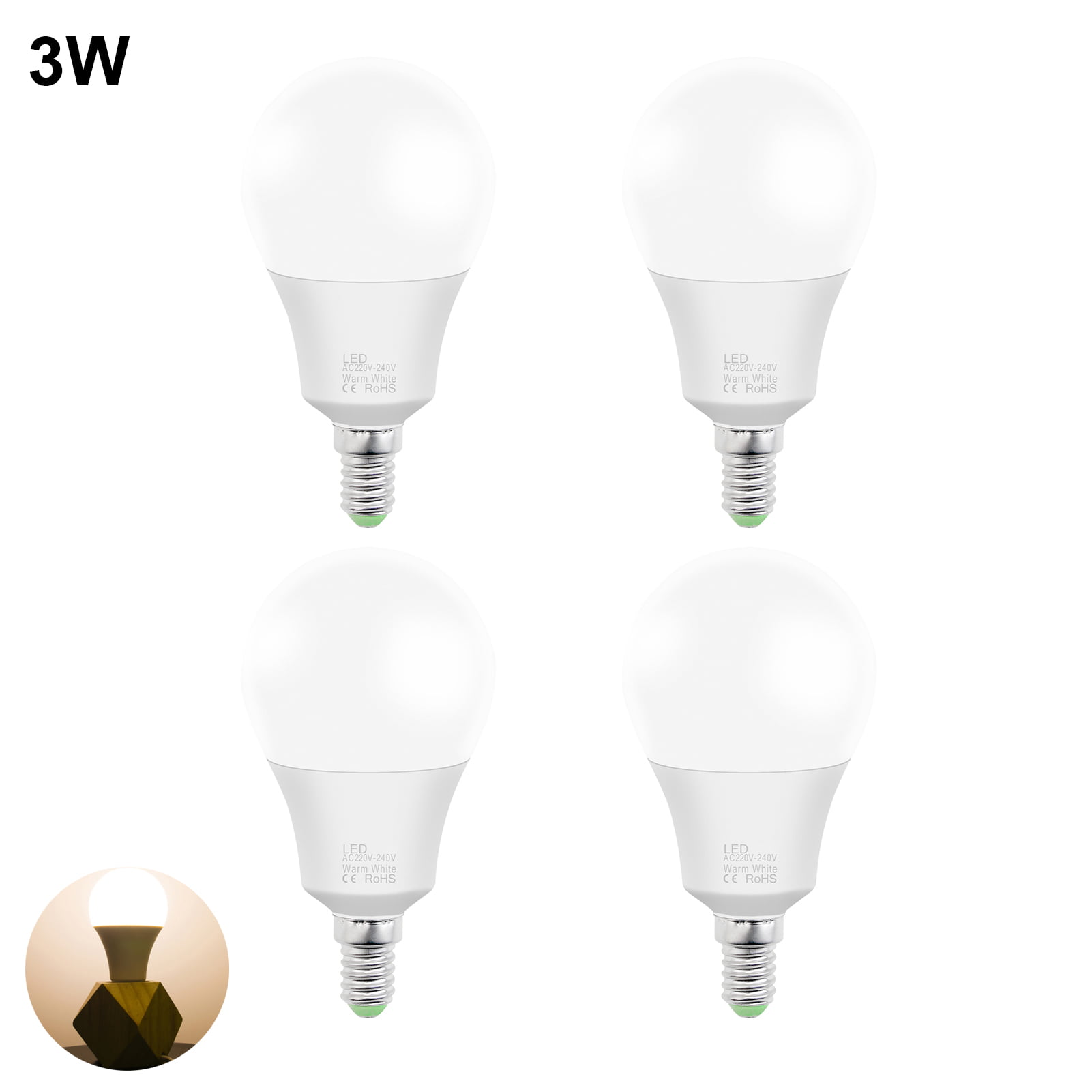 Set 4pcs E14 Lava Lamp Reflector Clear Light Bulb Spotlight Bulb 25W & 40W 