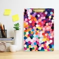 thumbnail image 2 of FORMRS Acrylic Clipboard with Low Profile Clip Standard A4 Letter Size, 12.5" x 9", Black Colorful Circles, 2 of 8