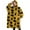 Yellow Black Sunflower, variant on Oversized Wearable Blanket Hoodie,Leopard Sunflower Pattern Sherpa Blanket Hoodie with Super Pockets,Super Warm Fuzzy Pullover for Women & Men
