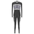thumbnail image 6 of iiniim Race Car Driver Women Halloween Racer Car Jumper Bodysuits Jumpsuit Black XL, 6 of 7