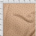 thumbnail image 3 of oneOone Tissu Velours Brun Clair Rétro Écouteurs Robe Matériel Tissu Imprimé Tissu au Mètre 58 Pouces de Large, 3 of 5