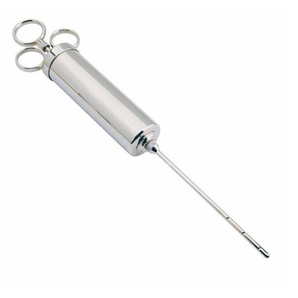 Yammee Meat Injections Syringe with 2/3 Needle Stainless-Steel Seasoning Injector