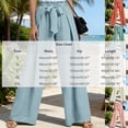 thumbnail image 3 of Cagogo Women's Wide Leg High Waisted Palazzo Pants Casual Loose Long Trousers Flowy Beach Lounge Work with Pockets Summer Clothes, Pink 2XL, 3 of 5