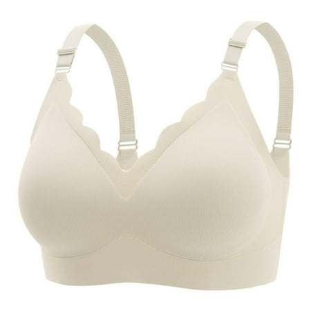 Up to 50% off HAPIMO Everyday Bras for Women Comfort Daily Brassiere Stretch Underwear Plus Size Camisole Gathered Wire Free Soft Ultra Light Lingerie Discount