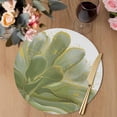 thumbnail image 3 of Sage Green Gold Round 15 Inch Placemats Set of 4, Aesthetics Flower Boho Watercolor Art HeatResistant Non Slip Place Mats for Dining Table, Wipeable Braided Kitchen Table Mats for Housewarming, 3 of 9