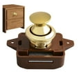 thumbnail image 2 of Keyless RV Push Cabinet Lock Push Button Latches Cabinet Door Catches Locks Drawer Keyless Zinc Alloy Button For RVs Camper Van ,Safe Reliable, 2 of 7