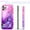 Pink/Purple, variant on iPhone 13 Pro Case,  Liquid Floating Glitter Quicksand Bling with Spot Diamond Cover - Pink / Purple